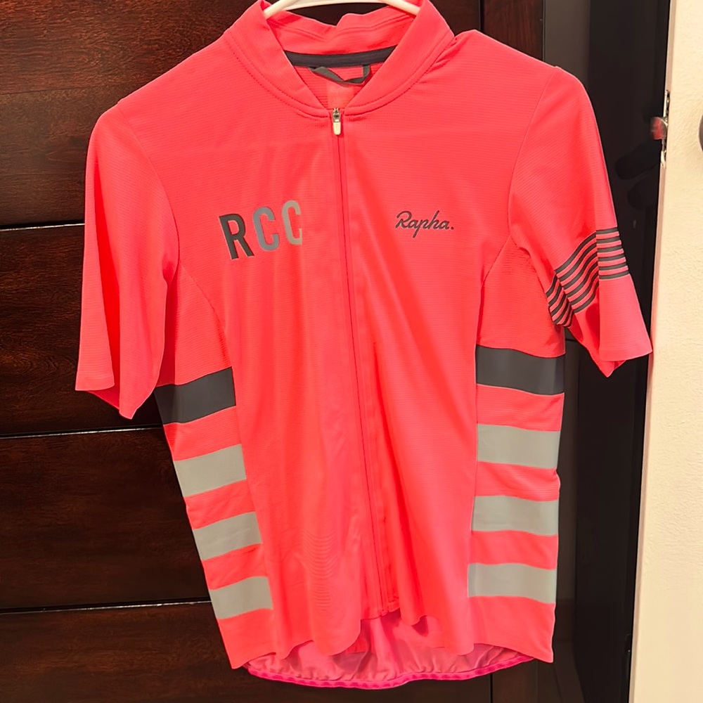 Rapha RCC Classic Flyweight Jersey Size Large Women Hot Pink